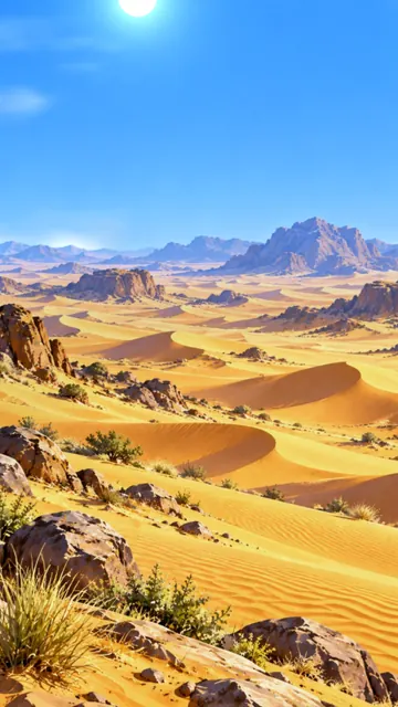 Sanddünen unter blauem Himmel